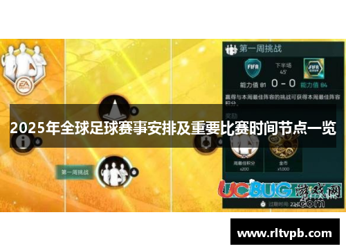 2025年全球足球赛事安排及重要比赛时间节点一览
